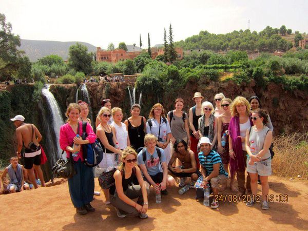 view from the Ouzoud waterfalls